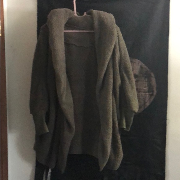 SweatyRocks grey teddy hooded cardigan/jacket L - Picture 4 of 6